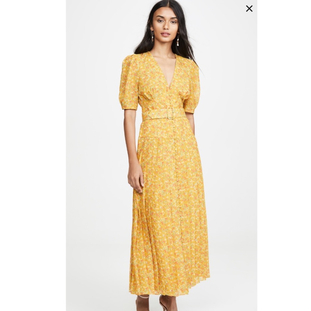 Divine Heritage Short Sleeve Belted Maxi Dress